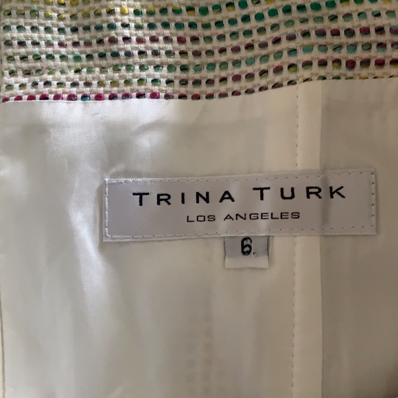 TRINA TURK size 6 strapless multicolor thick dress in excellent condition - Picture 6 of 9